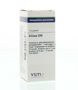 Silicea D30 10 gram globuli VSM