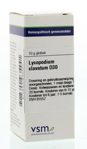 Lycopodium clavatum D30 10 gram globuli van VSM
